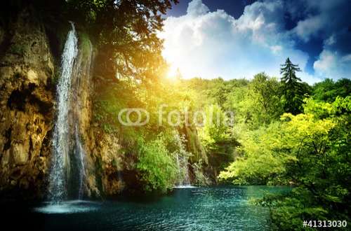 Fototapete Wasserfall, Motiv: 41313030