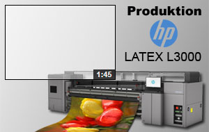 Fototapeten Produktion mit HP L3000